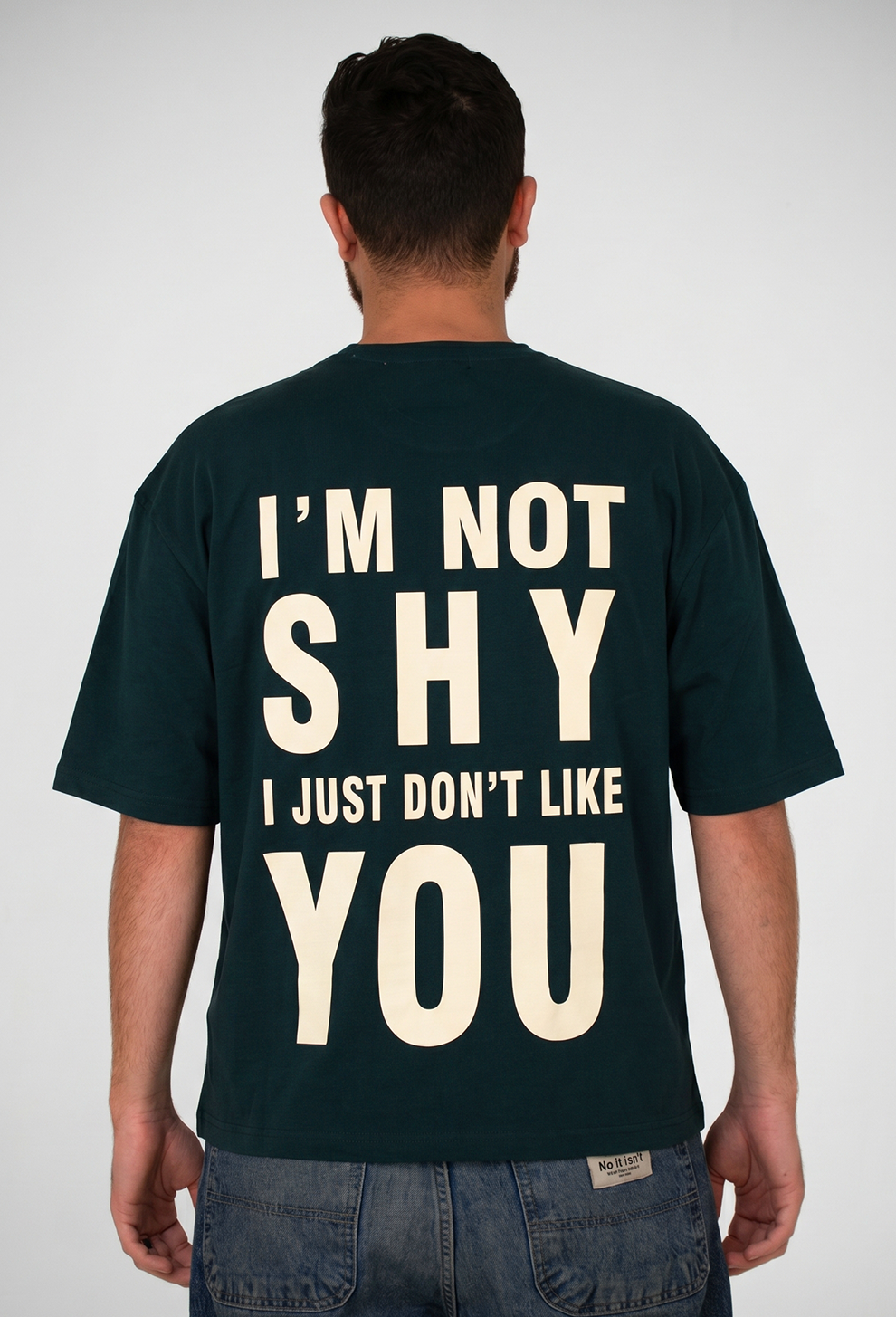 I’m Not Shy Oversized Graphic Tee
