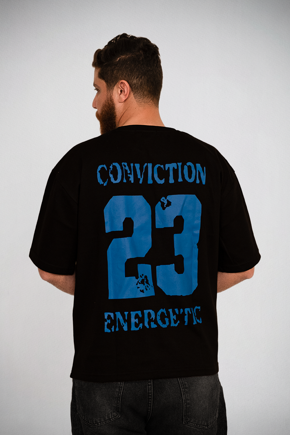 Conviction 23 Oversized Tee – Black