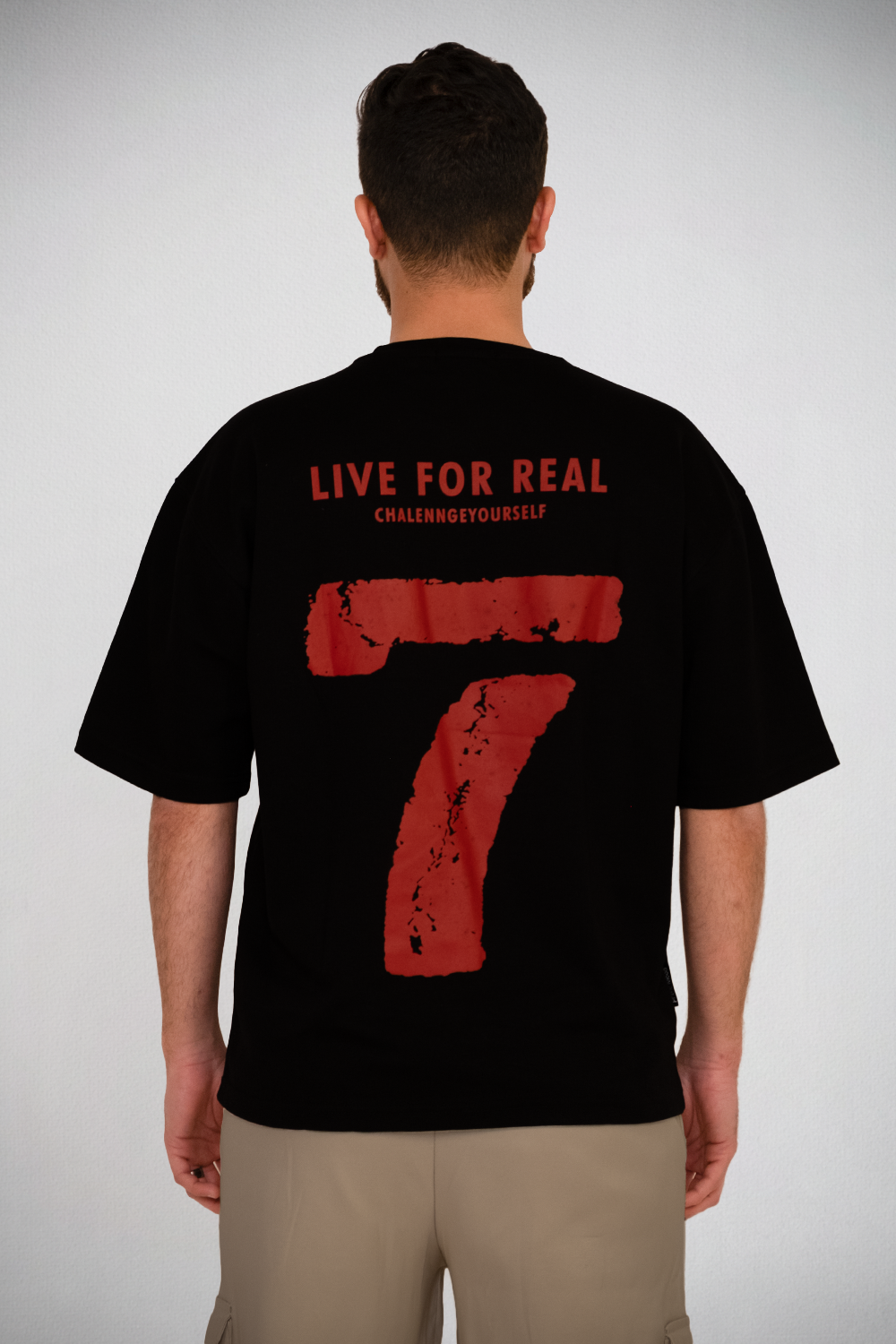 Live For Real Tee – Red Impact 7