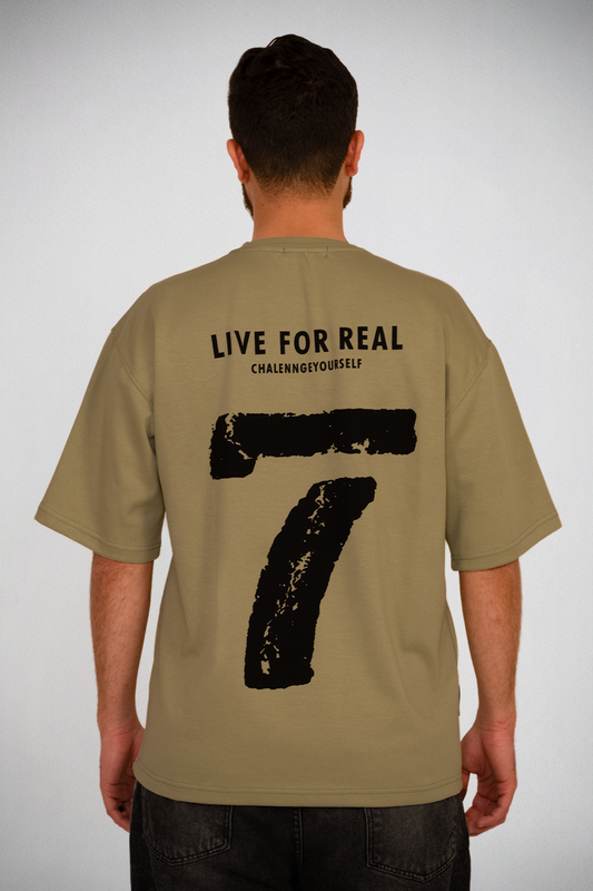 Live For Real Tee – Olive Sand 7