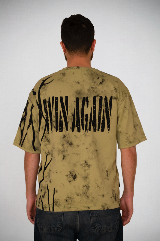 Urban Roots Tee – Distressed Olive Edition