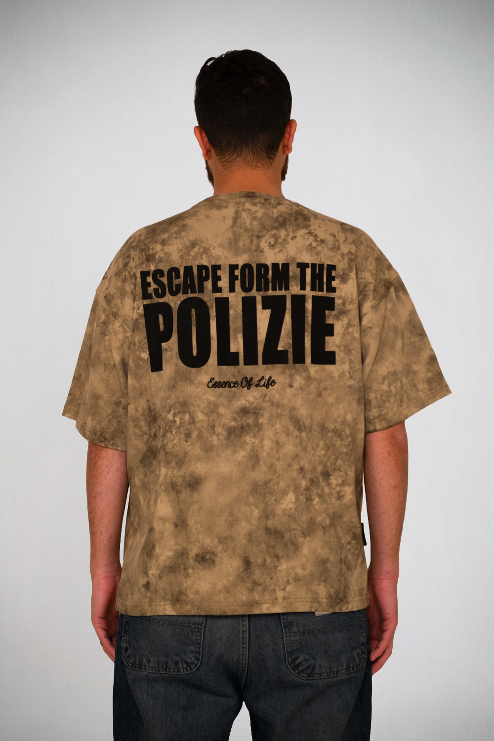 Desert Fade Statement Tee – Sand Wash