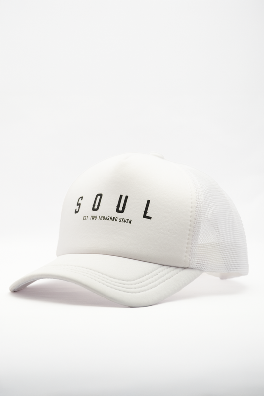 SOUL White Baseball Cap