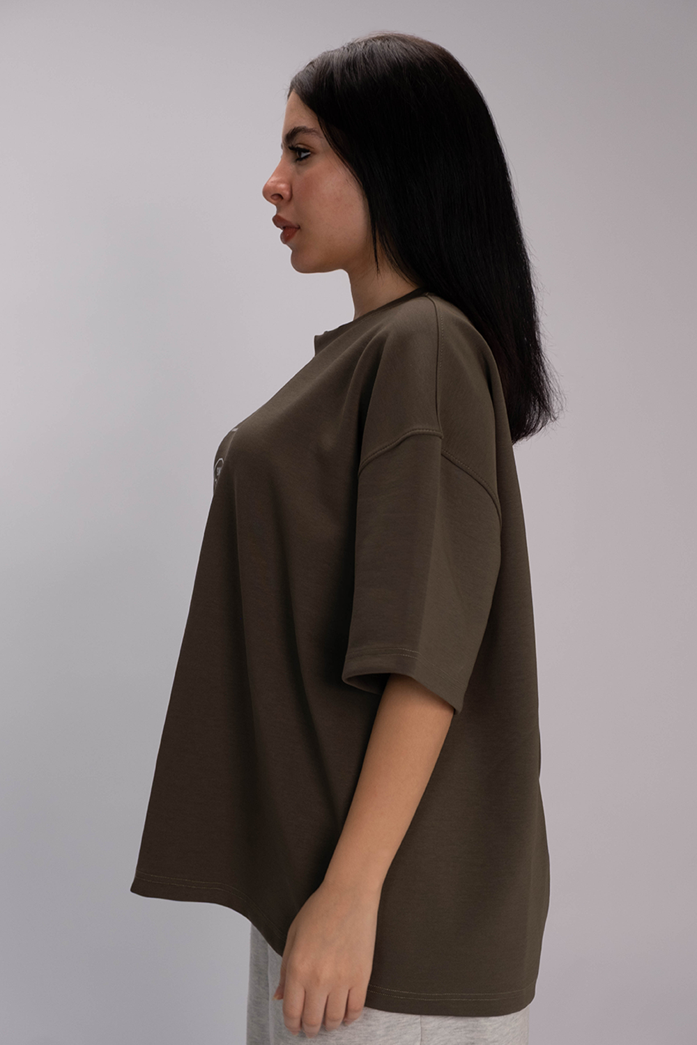 Studio SWAG Oversized Tee – Earth Brown