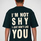 I’m Not Shy Oversized Graphic Tee