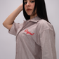 Essential Oversized  Striped Shirt – Dusty Rose