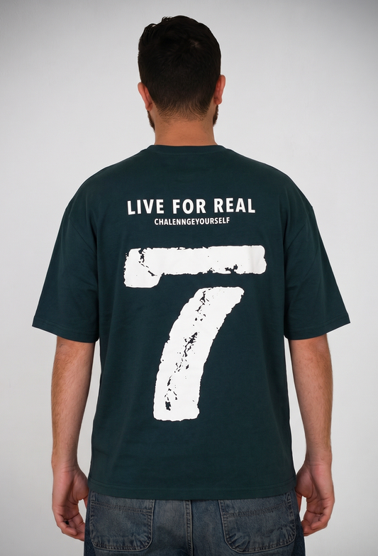 Live For Real Oversized Graphic Tee