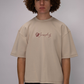 Signature Box Fit  Tee – Sand Beige