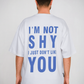 Not Shy Tee – Ice Blue Attitude