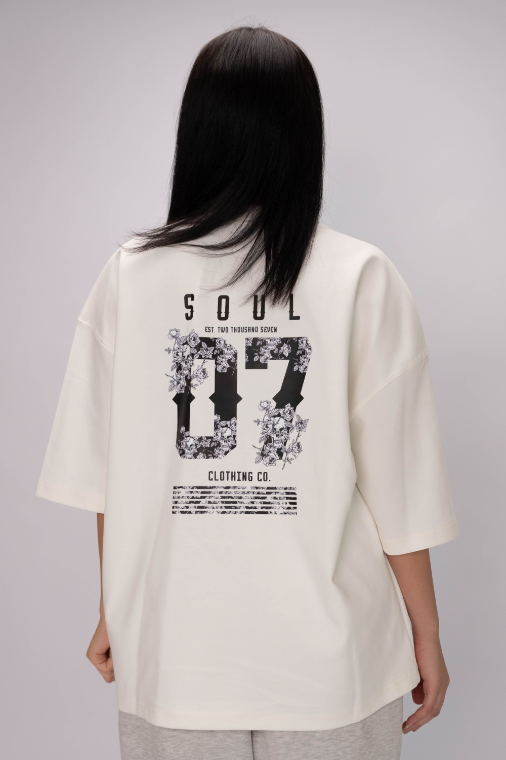 Soul 07 Oversized Tee – White
