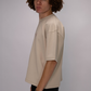 Signature Box Fit  Tee – Sand Beige