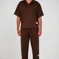Espresso Brown Textured Lounge Set