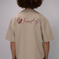 Signature Box Fit  Tee – Sand Beige