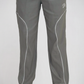 Grey Piped Track Pants