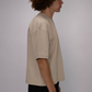 Signature Box Fit  Tee – Sand Beige