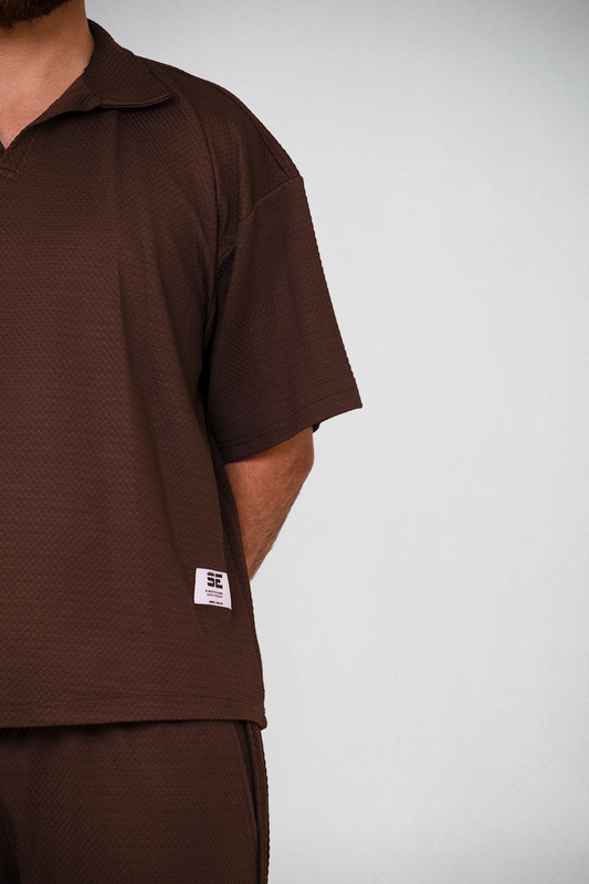 Espresso Brown Textured Lounge Set