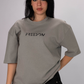 Freedom Box Fit Tee – Stone Gray