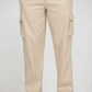 Beige Cargo Trousers (Relaxed Fit)