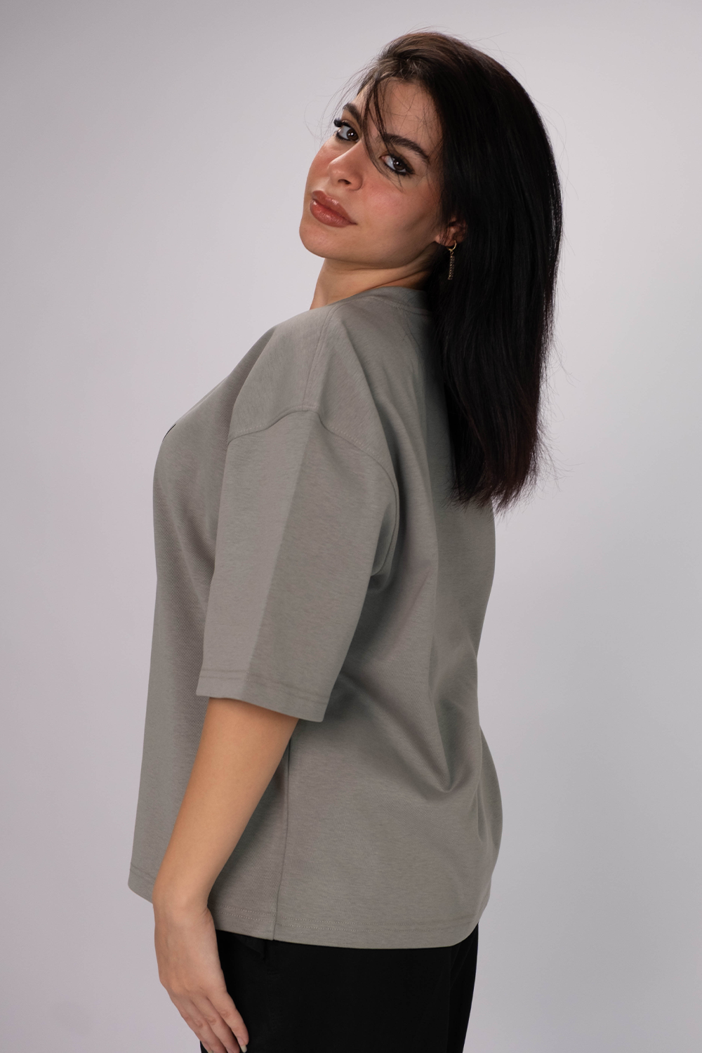 Freedom Box Fit Tee – Stone Gray