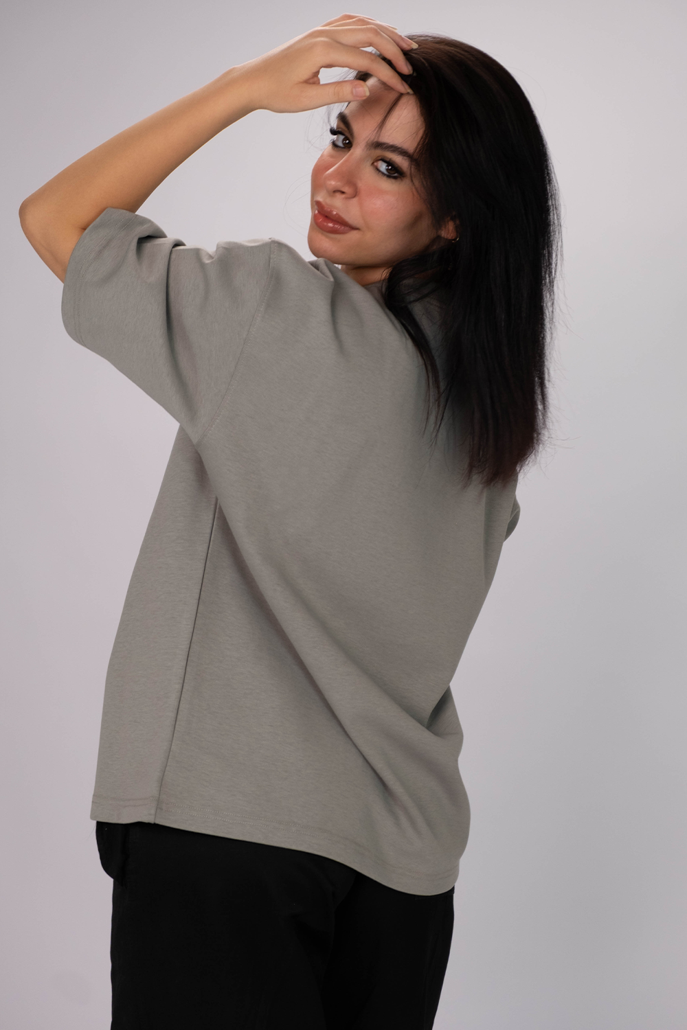 Freedom Box Fit Tee – Stone Gray