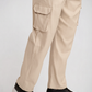 Beige Cargo Trousers (Relaxed Fit)