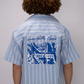 Essential  Oversized Striped Shirt – Sky Blue
