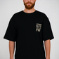 Not Shy Tee – Black Minimal Statement