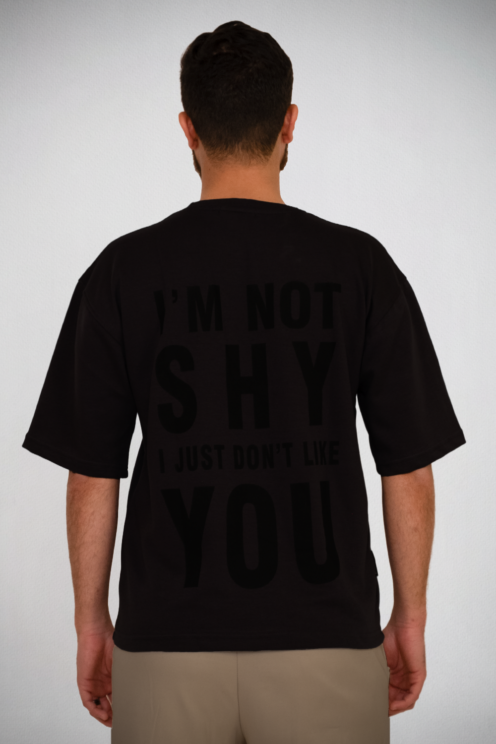 Not Shy Tee – Black Shadow Edition