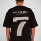 Live For Real Oversized Graphic Tee