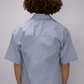 Essential Oversized Striped Shirt – Sky Blue