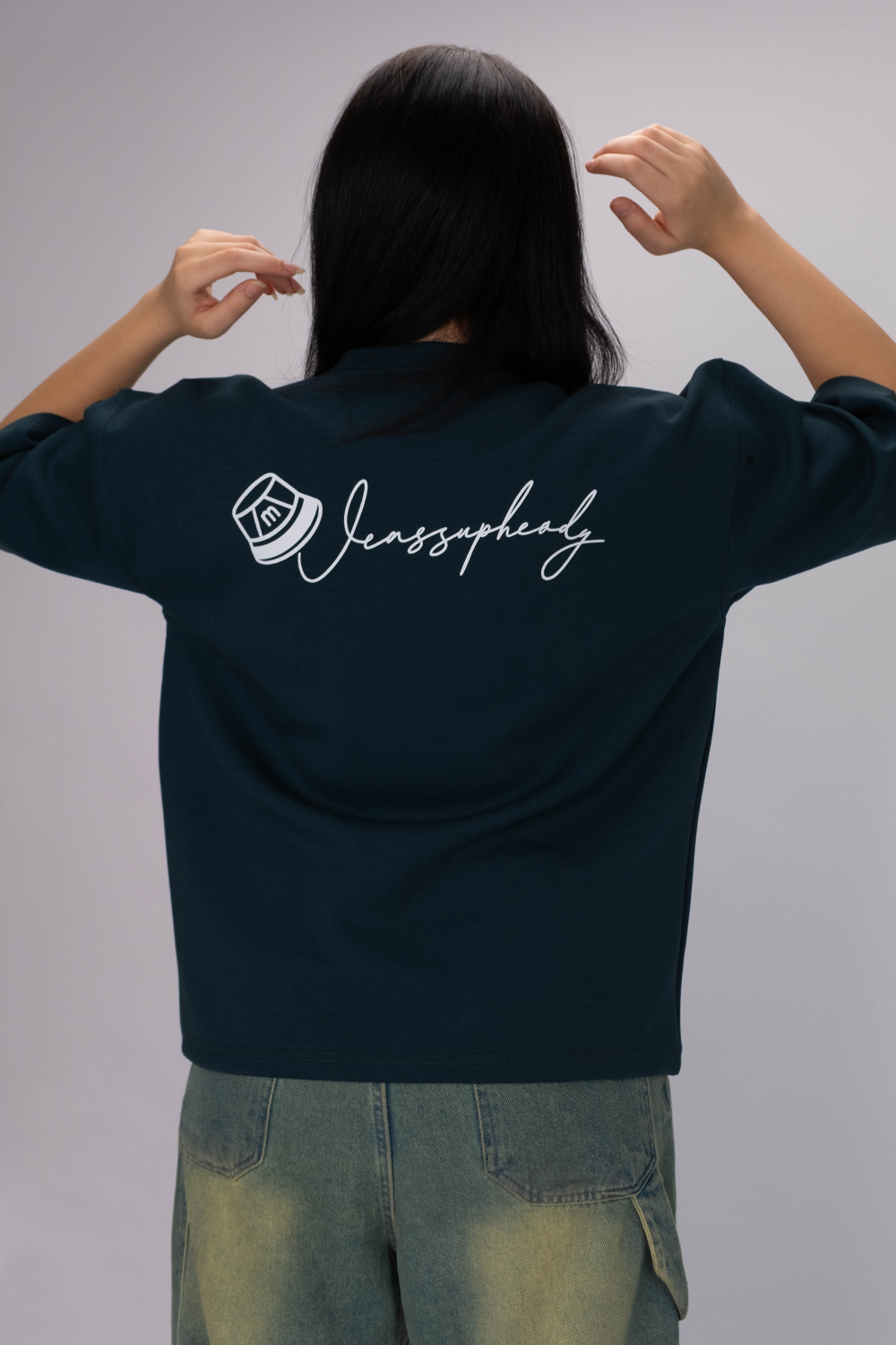 Signature Box Fit  Tee – Midnight Navy