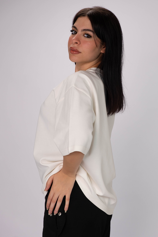 Freedom Box Fit Tee – Off White