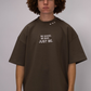 Oversized Statement Tee – Espresso Brown