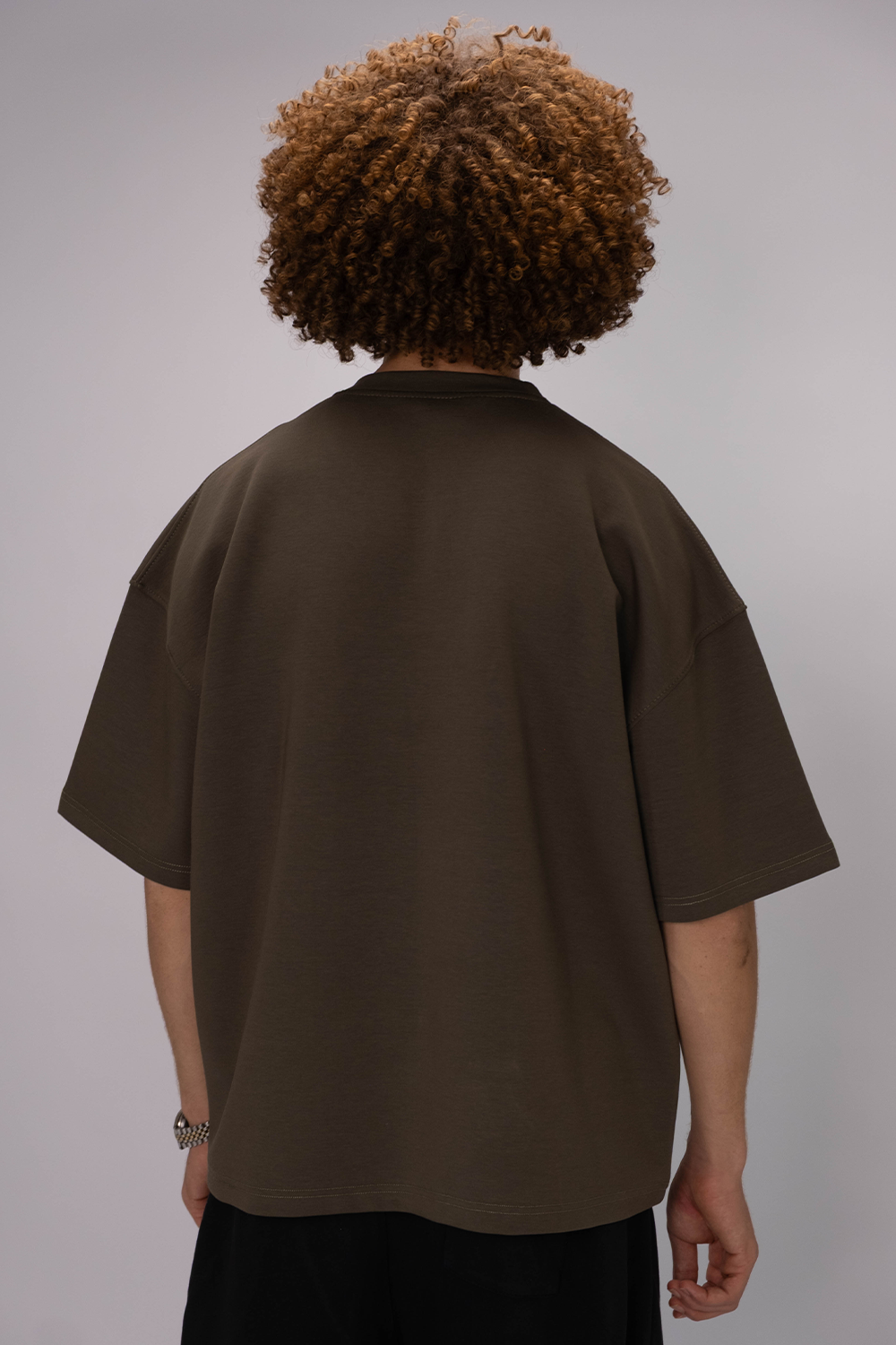 Oversized Statement Tee – Espresso Brown