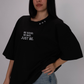 Oversized be good Tee – Midnight Black
