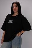 Oversized be good Tee – Midnight Black