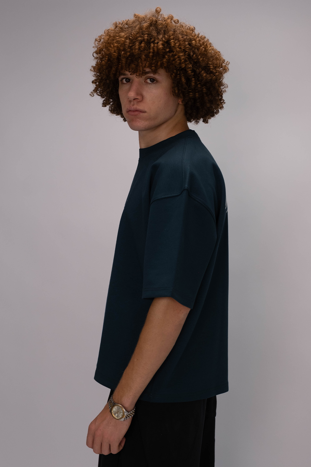 Signature Box Fit  Tee – Midnight Navy