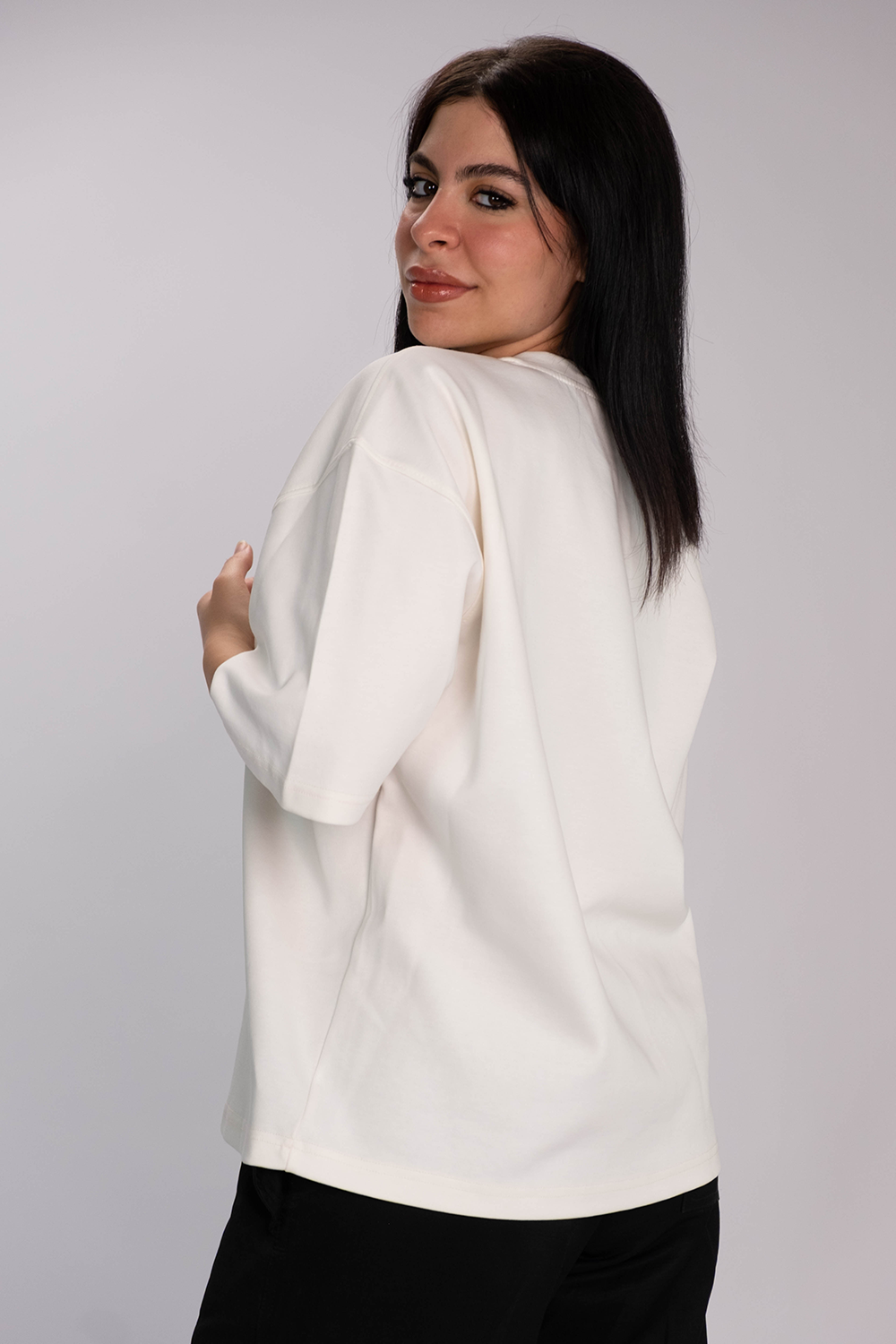 Freedom Box Fit Tee – Off White