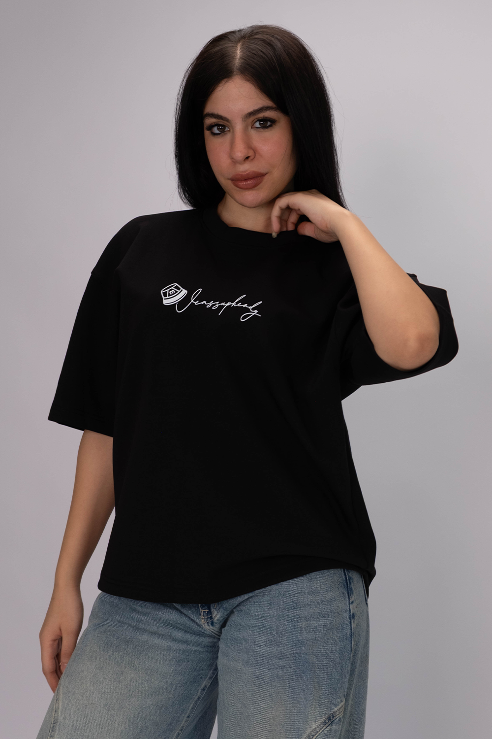 Signature Box Fit  Tee – Classic Black