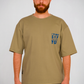 Not Shy Tee – Olive Blue Statement