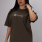 Signature Box Fit  Tee – Mocha Brown