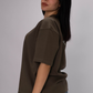 Signature Box Fit  Tee – Mocha Brown