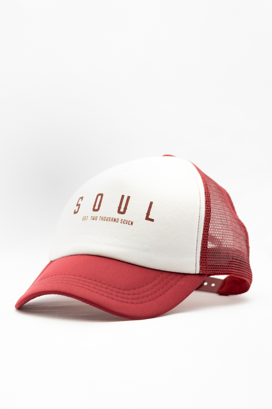 SOUL Red & White Baseball Cap