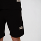 Black Relaxed Co-Ord Set (T-Shirt & Shorts)
