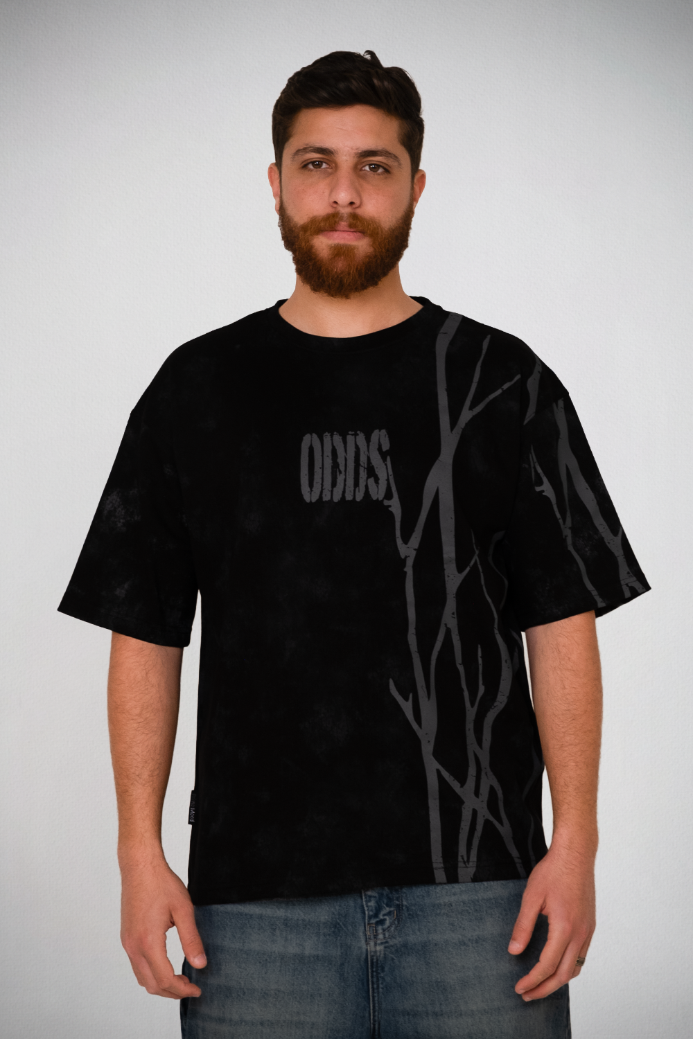 Shadow Roots Tee – Midnight Black