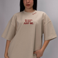 BE GOOD Oversized Tee – Sand