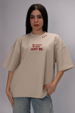 BE GOOD Oversized Tee – Sand