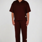 Burgundy Luxe Textured Lounge Set