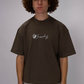 Signature Box Fit  Tee – Mocha Brown