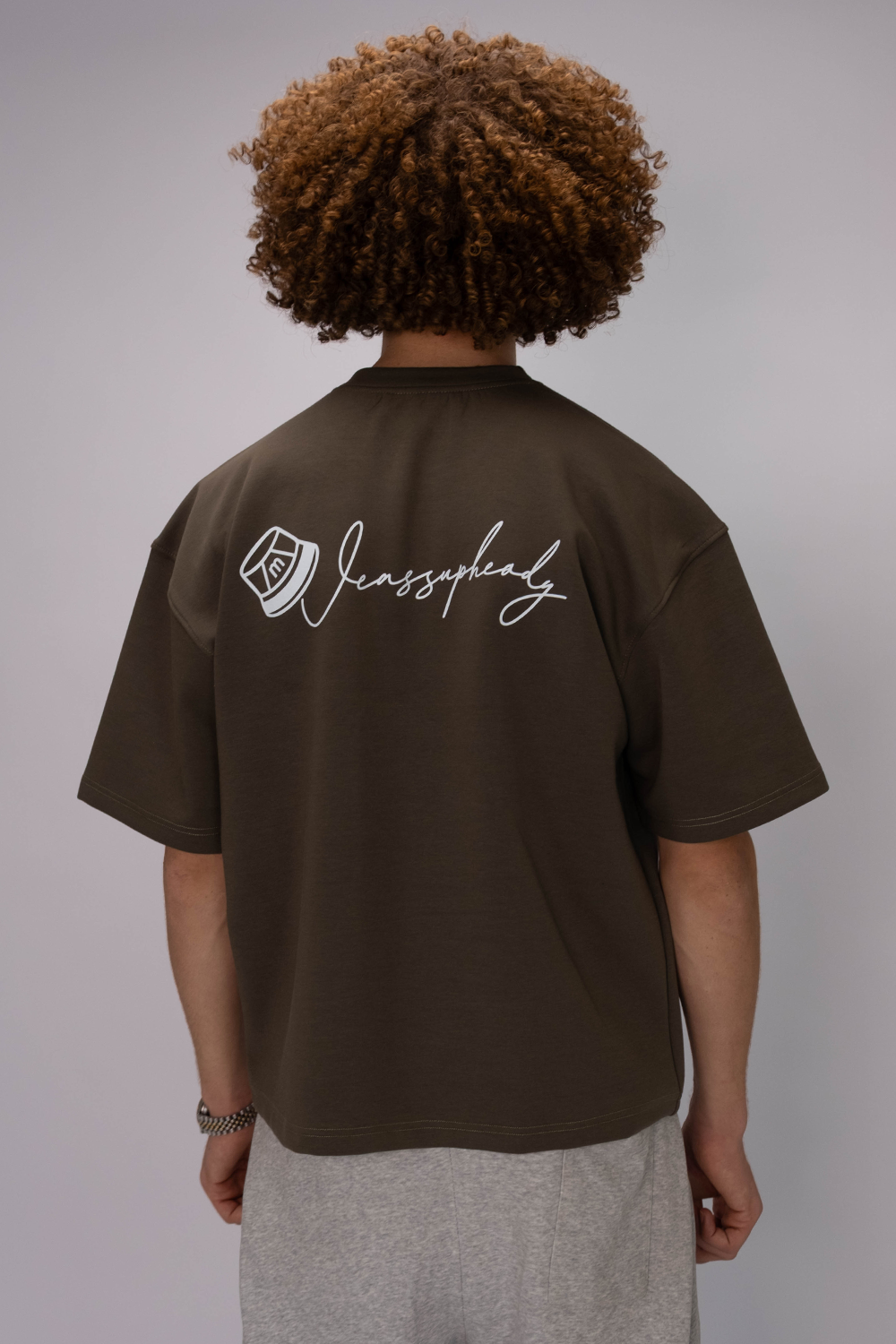 Signature Box Fit  Tee – Mocha Brown